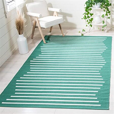 Safavieh 6 x 6 ft. Montauk Square Rug, Dark Green & Ivory MTK313Y-6SQ
